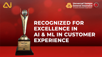 Recognized for Excellence in AI & ML Customer Experience